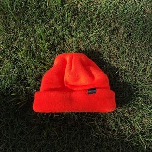 SOLD Craftsman beanie neon orange bright skater